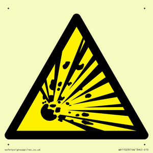 Warning Symbol: Explosive material